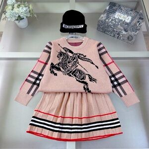 Kids Pink Plaid Dress